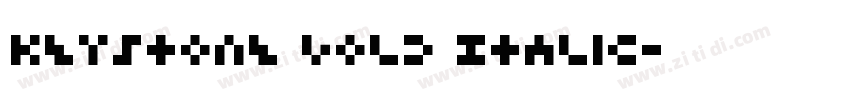 Keystone Bold Italic字体转换